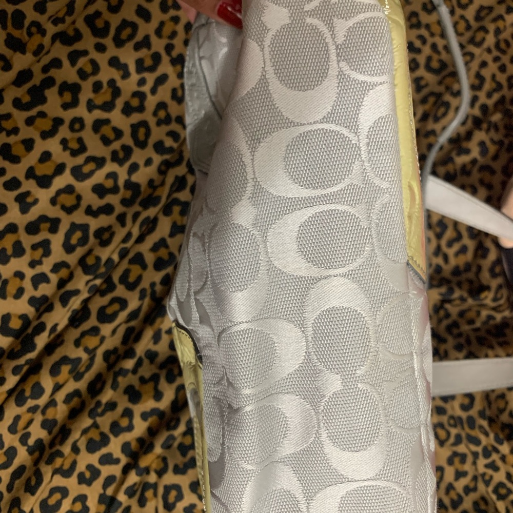 Kindly used Coach gray bag one minor flaw - Picture 4 of 16